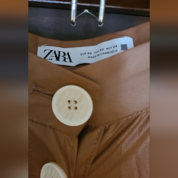 Zara | Brown Pleated Skirt - Picture 2 of 4